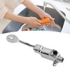 Faucet Foot Pedal Valve Silver Stainless Steel Water Saving Floor