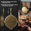 iLiving Seasoned Modern Heirloom Mirror Polished Cast Iron Skillet Pan