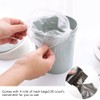 QLFJ-FurDec 2PCS Plastic Mini Wastebasket Bathroom Bins with Swing Lid
