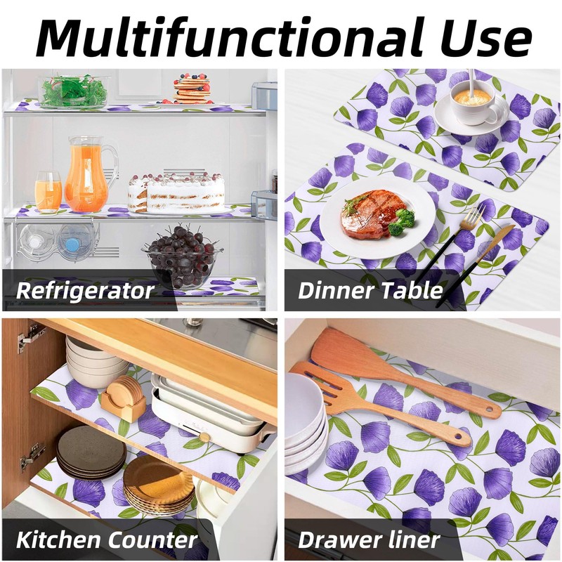 2 Rolls 18" W x 96" L Floral Drawer and