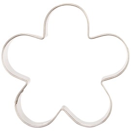 cotta cotta 91949 Cookie Cutter, Flower, Silver, W4.5 x L4.5 x H2 cm