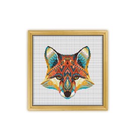 Awesome Pattern Studio Mandala Fox #K167 Cross Stitch Embroidery Kit | Funny Animals Cross Stitch Patterns | Embroidery Kits | Needlepoint | Stitch Design | Cross Designs…