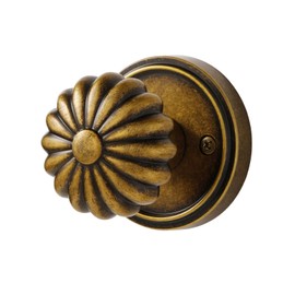 MRML Passage Door Knobs Antique Brass Retro Door Knob, Closet Hallway Pantry Interior Vintage Door Knob, Aluminium Alloy Knob 1 Pack