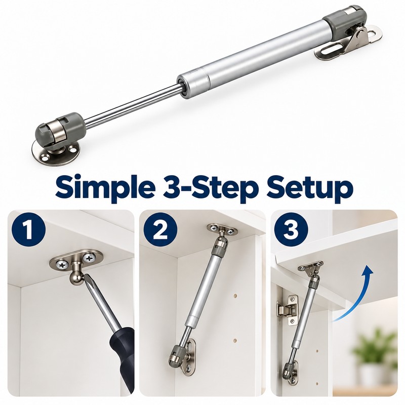 Cabinet Gas Strut for Lift-Up Doors – 100N/120N/150N/200N Gas Spring