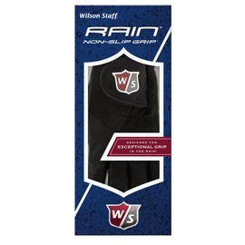 Wilson Staff Men WGJA00112L Seasonal Rain Gloves - Black, Large