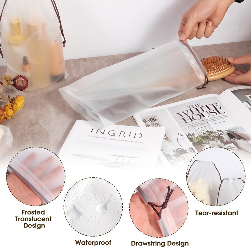 Pack of 12 Shoe Bags with Drawstring Travel Shoe Bags