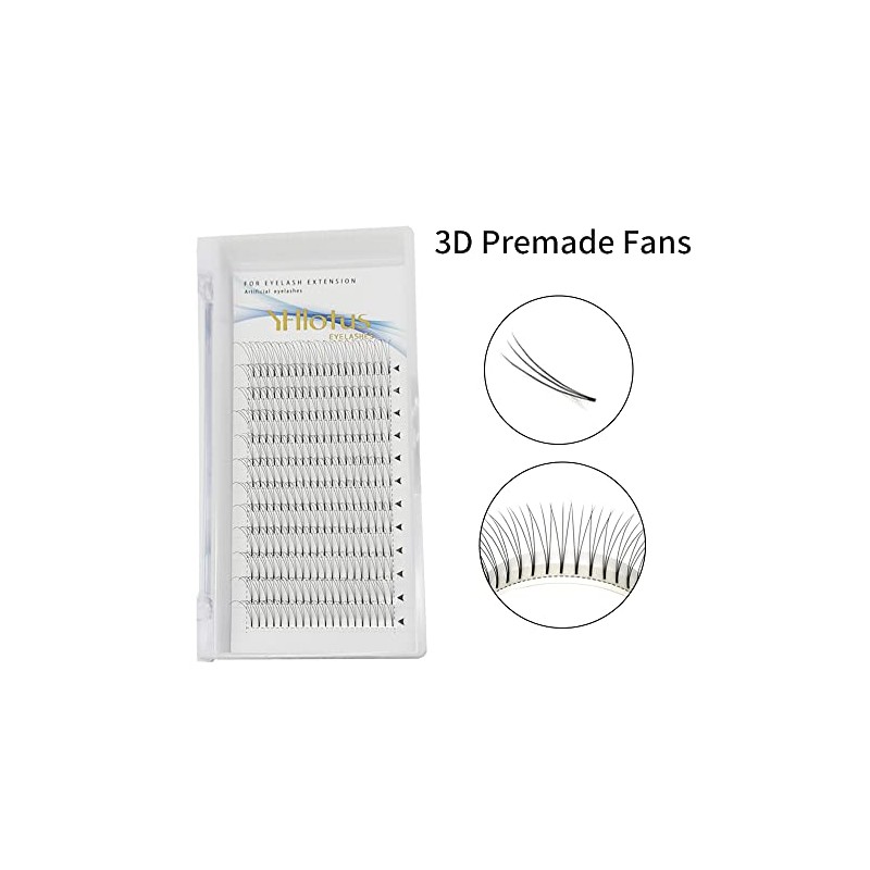 Extensiones de pestaas postizas en abanico, 3D, 4D, 5D, 6D,