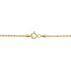 Kooljewelry 14k Yellow Gold Rope Anklet (1.5 mm, 10 inch),