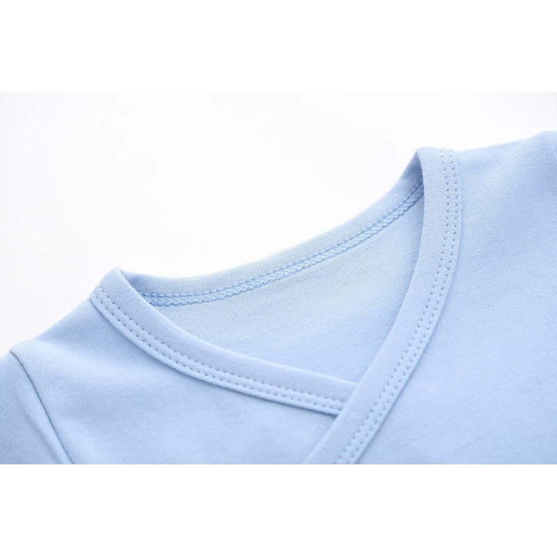 ACESTAR Baby 3 Pack Boy Girl Side Snap Bodysuits -