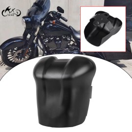 Unbranded Matte Black Waterfall Style Horn Cover For Harley 95-20 Touring Heritage Softail