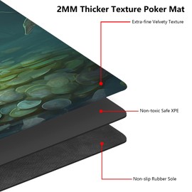 RMJKXQZG for MTG Playmat 27.5" x 15.74" with High Elastic Rubber Base Non-Slip Rubber Sole HD Printing for MTG Mat Magic Mat Card Playmat Magic Playmat Gaming Mouse Pad, A Raccoon Gold Coin