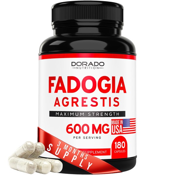 Fadogia Agrestis 600mg Extract - (180 Capsules) - [Maximum Strength]