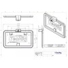 Tecniq New OEM License Plate Frame with Light part number