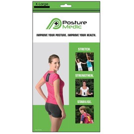 Posture Medic Posture Corrector (Unisex), Extra Large - Black X-Large