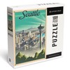 Lantern Press Seattle, Washington, Lithograph, Skyline, 1000 Piece Jigsaw Puzzle