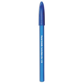Paper Mate 6110187 ComfortMate Ballpoint Stick Pen, Blue Ink, Medium, Dozen