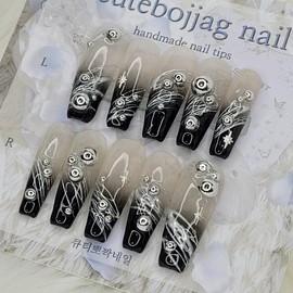 Eunhasu handmade nail tips - Almond M / 은하수 수제네일팁 - 아몬드M