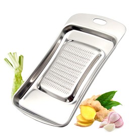 Ginger Grater, Thicken Stainless Steel Ginger Grater Wasabi Garlic Grinding Tools Cheese Grater Not Easily Deformed Garlic Masher,Dishwasher Safe