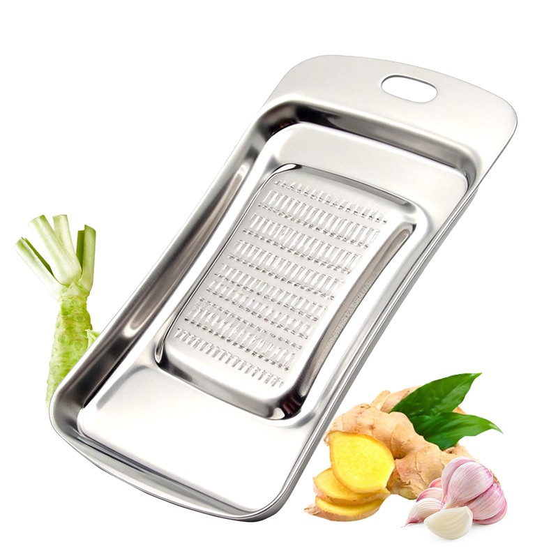 Ginger Grater, Thicken Stainless Steel Ginger Grater Wasabi Garlic Grinding