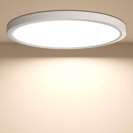 YiLaie LED Ceiling Light Flat Round - Ceiling Light 24 W 4000 K 2640 LM IP44 Waterproof Bathroom Lamp Kitchen Lamp Neutral White for Kitchen Bathroom Bedroom Hallway Basement Diameter 30 cm