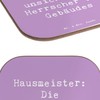 Mr. & Mrs. Panda Holz Untersetzer Spruch Hausmeister Macht -