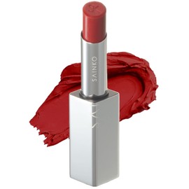 SAINKO Momiji Chinese Cosmetics Matte Lip Won't Fall Off Moisturizing, Highly Coloring, Flower Extract, Additive-free, Magnetic Case, Lipstick, Red