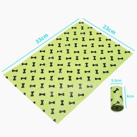 Dog Poop Bags Standard, 360 Count, Green, 13 Inch x 9 Inch, 100% Leak-Proof