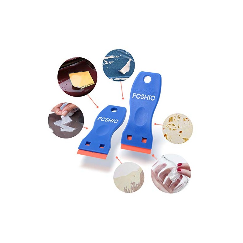 FOSHIO Plastic Razor Blade Scraper Include 2PCS Scraper Tool and