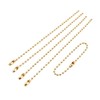 200pcs Connector Clasp Ball Chains Keychain Tag 2.4mm Bead 100mm/3.9”