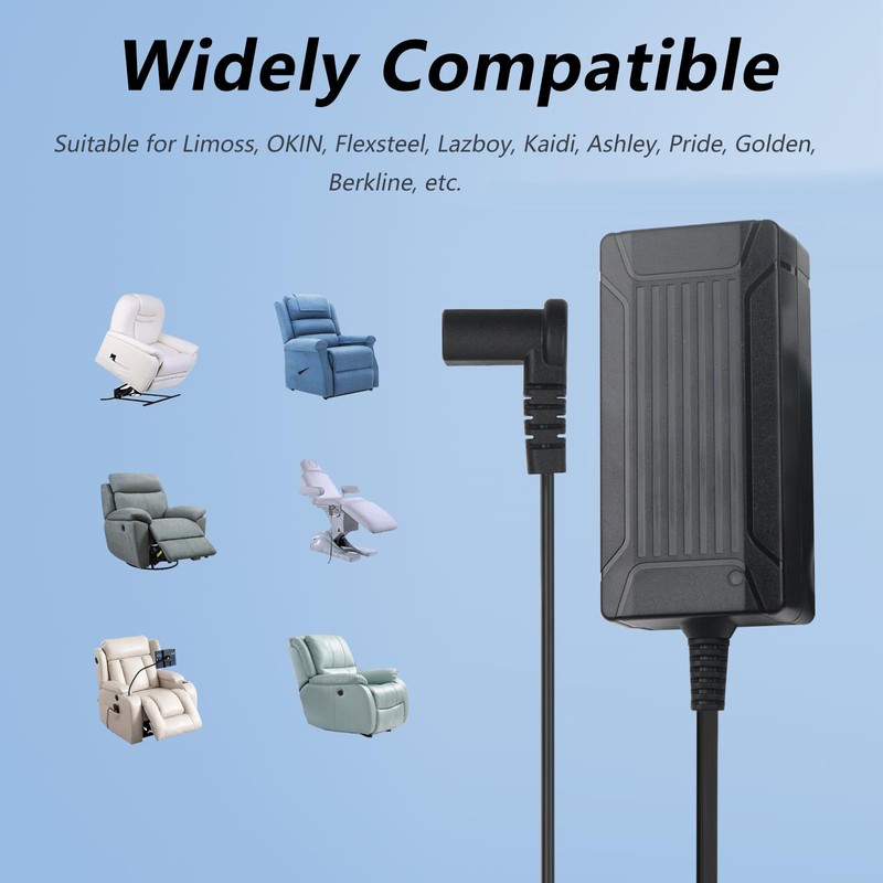 YXQZH Recliner Power Supply, 29V 2A Adaptor for Okin Lift