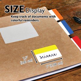 BAZIC Products Neon Page Marker, Sticky Notes for Study Materials and Office Use, Neon Colored PET Flag Index Tabs, Page Markers and File Tabs, 2x1.5, 30 Flags/Pack, 2-Packs