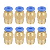 sourcing map Pneumatic Quick Connect Screw G 1/8 Inch Male