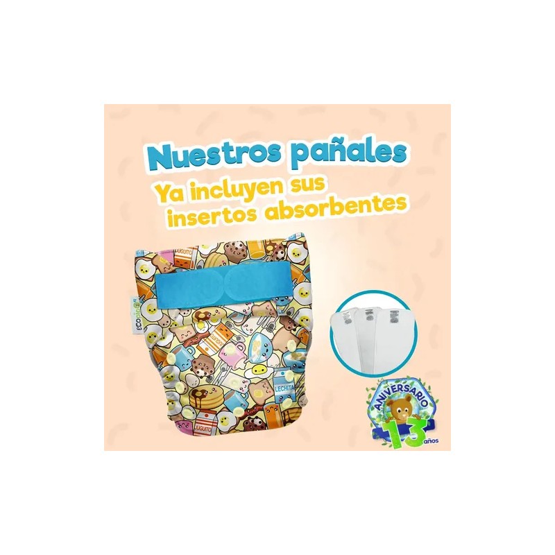 Pañales Ecopipo Rosa Unitalla 0-3 Años