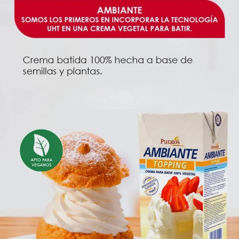 Crema para Batir Ambiante Puratos 1lt