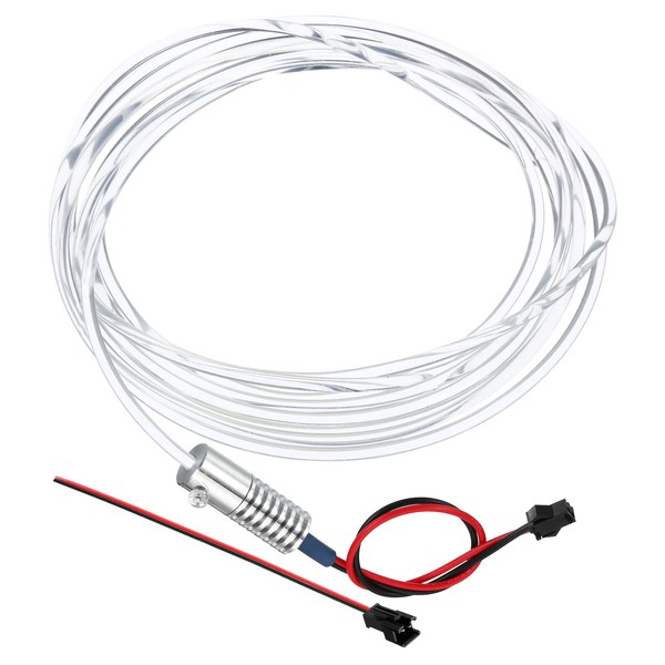 PATIKIL 3mm 3.0m PMMA Side Glow Fiber Optic Cable Kit,