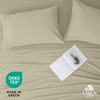 Linen Home Washed Cotton Percale Fitted Sheet Queen Size, Silver,