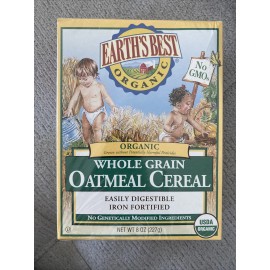 Earth's Best - Organic Whole Grain Oatmeal Baby Cereal - 8 oz.