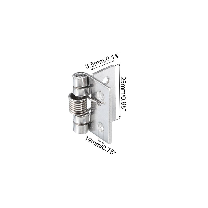 sourcing map Spring Loaded Hinges, 1" 304 Stainless Steel Self