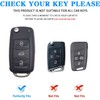 MILD EAST for VW Car Key Fob Cover with Keychain,