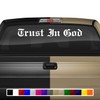 Sticky Creations Trust in God Decal Sticker Windshield Window Vinyl