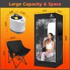 COSVALVE Portable Steam Sauna Box with Red Light for Home