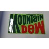 Mountain Dew Sign Metal Embossed Logo for 3D Effect Green