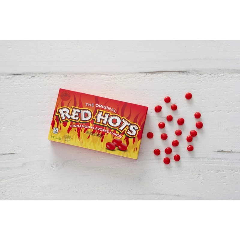 Wonka Red Hots Cinnamon Candy Pack Of 12 Fiery Sweet
