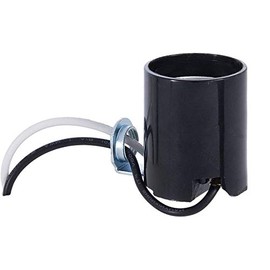 B&P Lamp® Med. Base Lamp Socket with Side Mount 1/8F Hickey and 9" Wire Leads