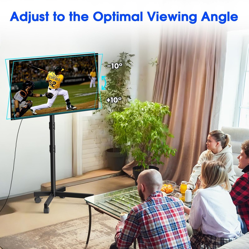 Zontera Mobile TV Stand for 23-60 Inch LCD LED OLED