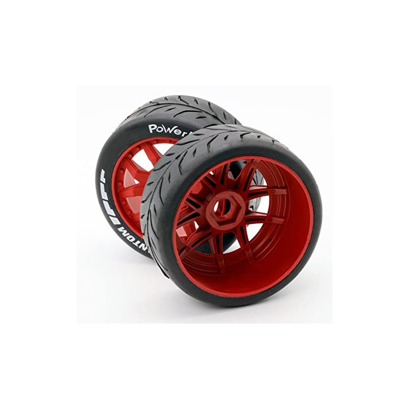 Power Hobbies Powerhobby 1/8 GT Phantom Belted Mounted Tires Soft