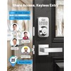 Zowill Keyless Entry Door Lock with 2 Lever Handles, Electronic