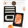 qiqee 36Packs Auto-pop Black Cookie Boxes for Gift Giving 8x5.3x2