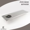 KF28 Silver Stainless Steel Bar Glass Drainage Tray Drip Tray