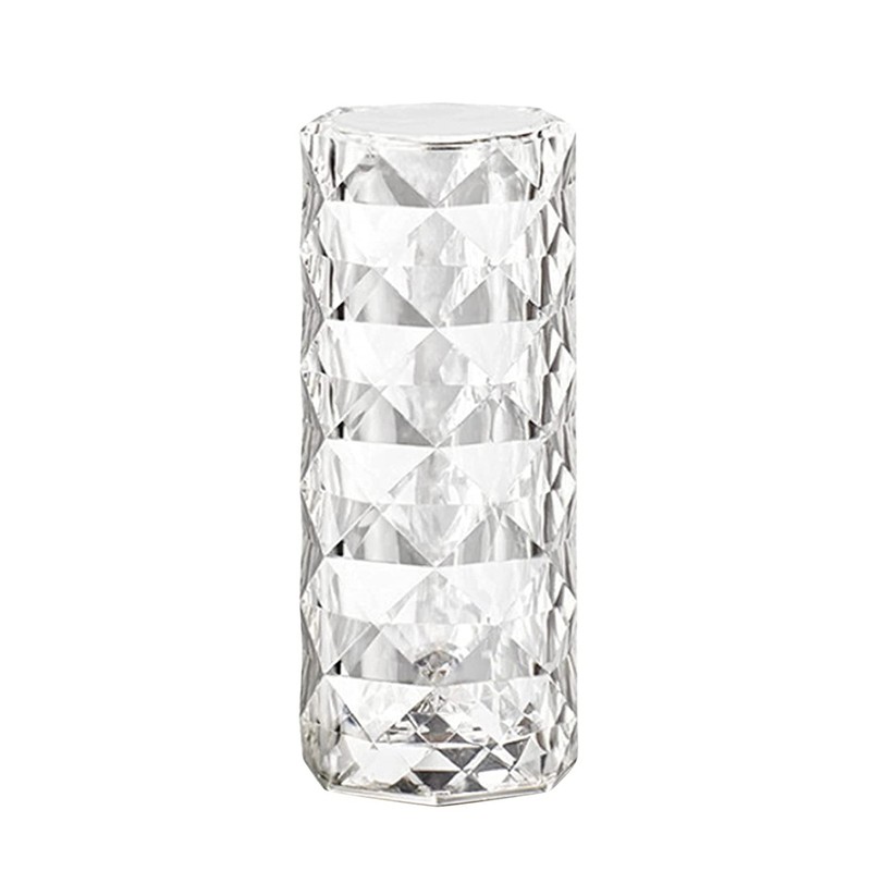 Crystal Table Lamp Light 3 Colours Changing USB Chargeable LED
